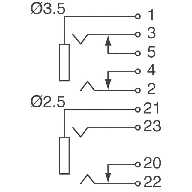 SJD1-3201-54 CUI Devices  Audio Connectors